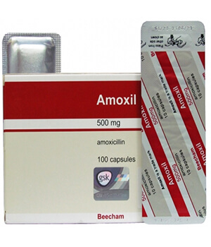 Brand Amoxil (Amoxicillin) 500mg Tablets  x 1's
