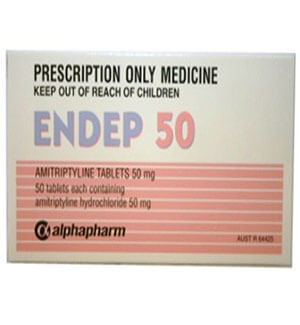 Endep (Amitriptyline) 25mg Tablets  x 1's