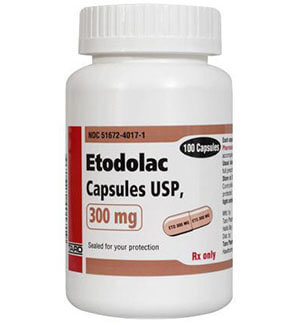 Etodolac (Lodine) 300mg Capsules  x 1's