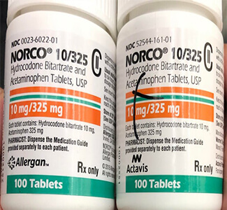 Generic Norco Acetaminophen/hydrocodone (325mg 10mg) Online  x 1's