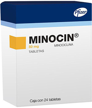 Minocin (Minocycline) 50mg Tablets  x 1's