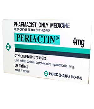 Periactin (Cyproheptadine) 4mg Tablets  x 1's