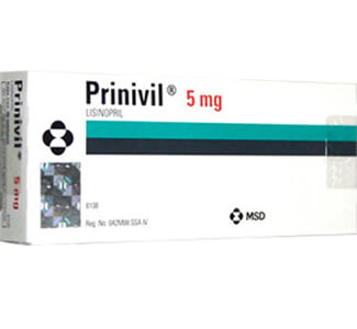 Prinivil (Lisinopril) 5mg Tablets  x 1's