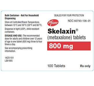 Skelaxin (Metaxalone) 800mg Tablets  x 1's