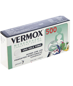 Vermox (Mebendazole) 500mg  x 1's