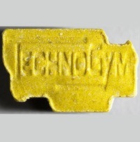Yellow And White Technogym 330mg  MDMA  x 1's