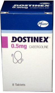 Dostinex (Cabergoline) 0.5mg Tablets  x 1's