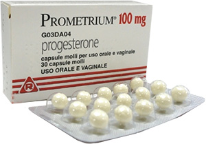 Prometrium (Progesterone) 100mg Tablets  x 1's