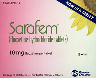Sarafem (Fluoxetine) 10mg Tablets  x 1's